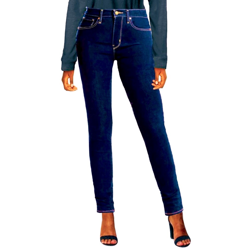 New Levi Strauss & Co. dark blue high rise skinny jeans. Size 26 - Picture 3 of 5